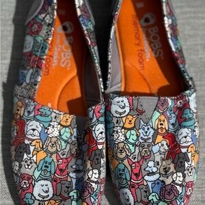 Skechers Womens BOB’S for Dogs Plush Woof Party Women's Slip-On Plush Shoes Sz 6